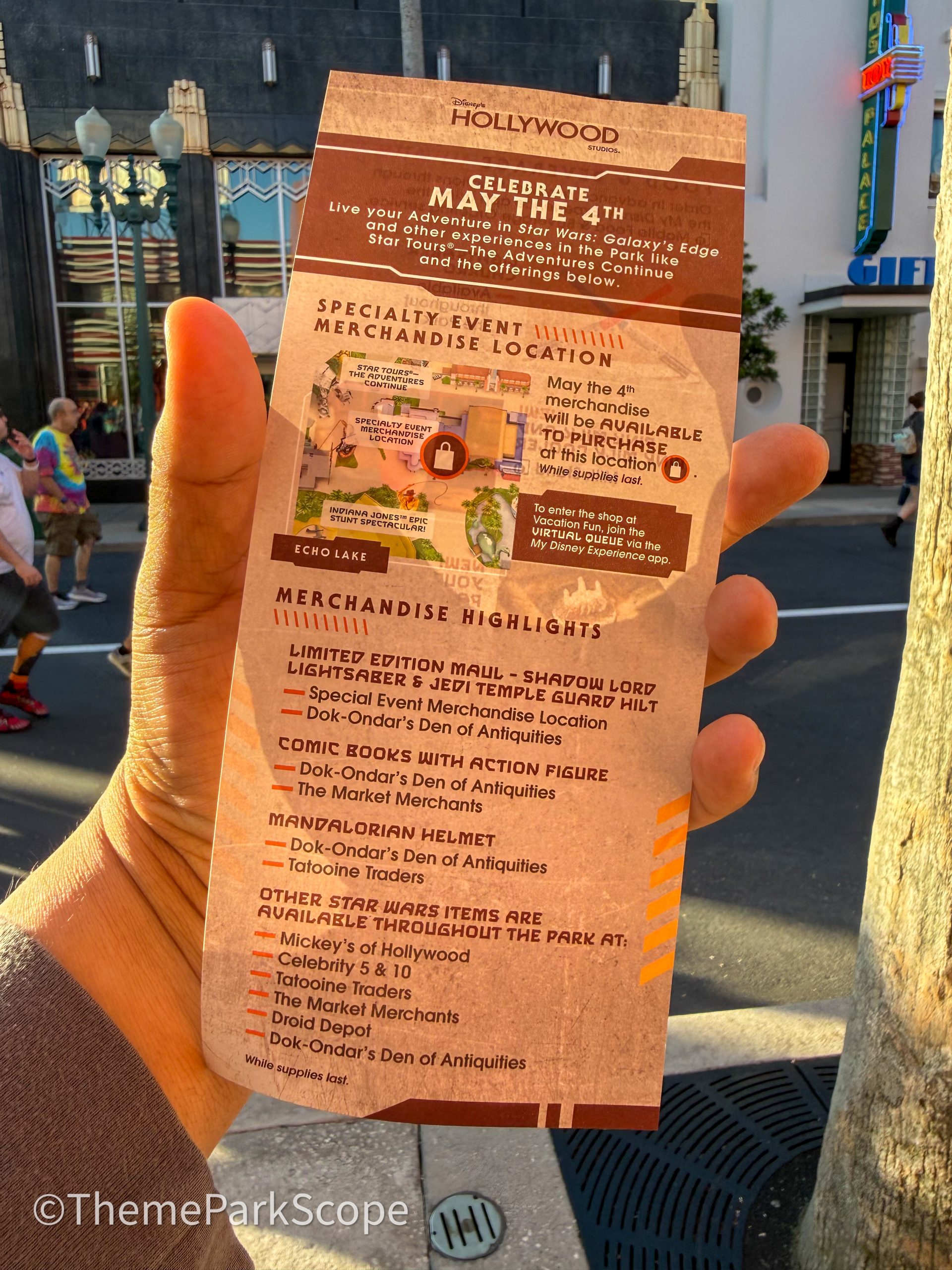 New May The 4th Guide At Hollywood Studios Maps Out Star Wars Merchandise And Food Offerings