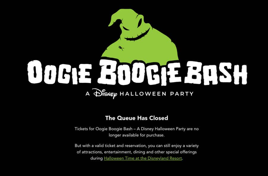 Halloween Night at Oogie Boogie Bash Is Officially Sold Out—Here’s What It Means