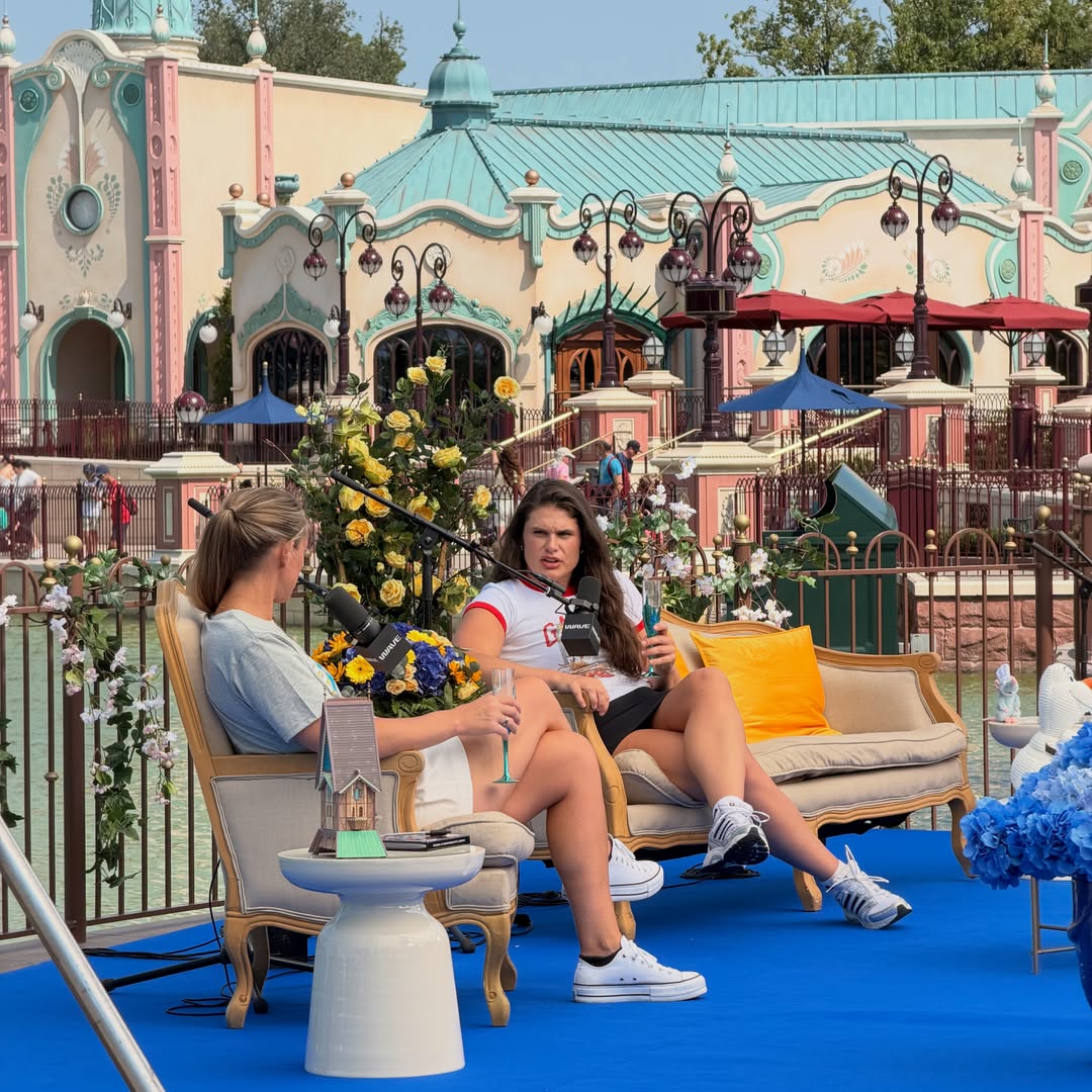 Kylie Kelce Spotted At Disneyland Paris — Was She Recording A New Podcast Episode?