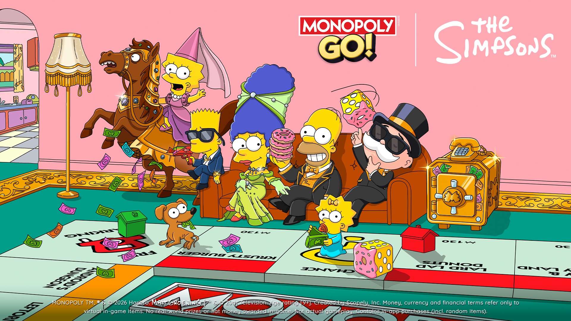 New Simpsons-Themed Boards, Mini-Games, And Collectibles Coming To Monopoly GO!