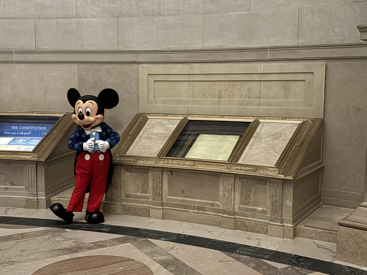 Mickey Mouse Makes Historic Visit To The National Archives Museum