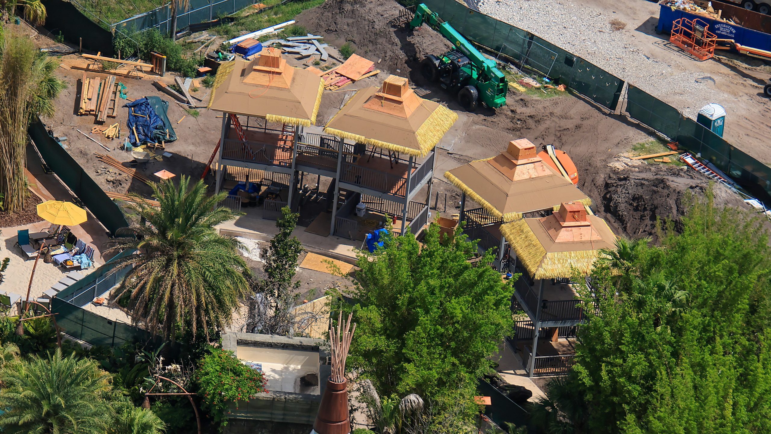 Aerial Photos Reveal Progress On New Volcano Bay Cabana Expansion