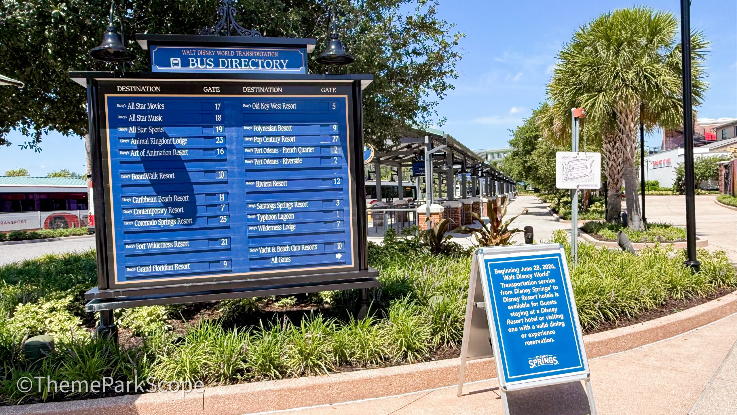 New Disney Springs Signs Alert Guests To Upcoming Transportation Restrictions