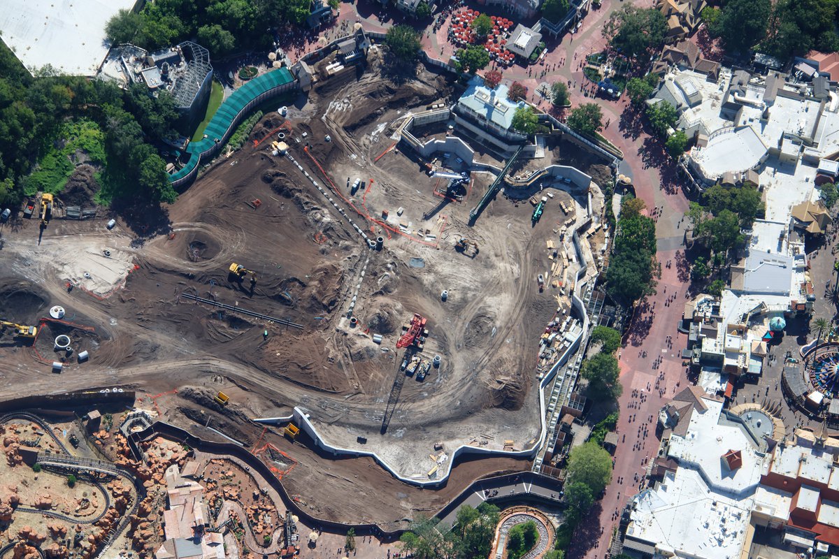 See the Latest Aerial Look at Piston Peak National Park Construction at Magic Kingdom