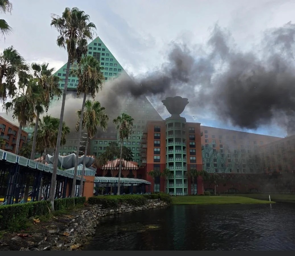 Smoke Seen Rising From Walt Disney World Dolphin Hotel Thursday Evening
