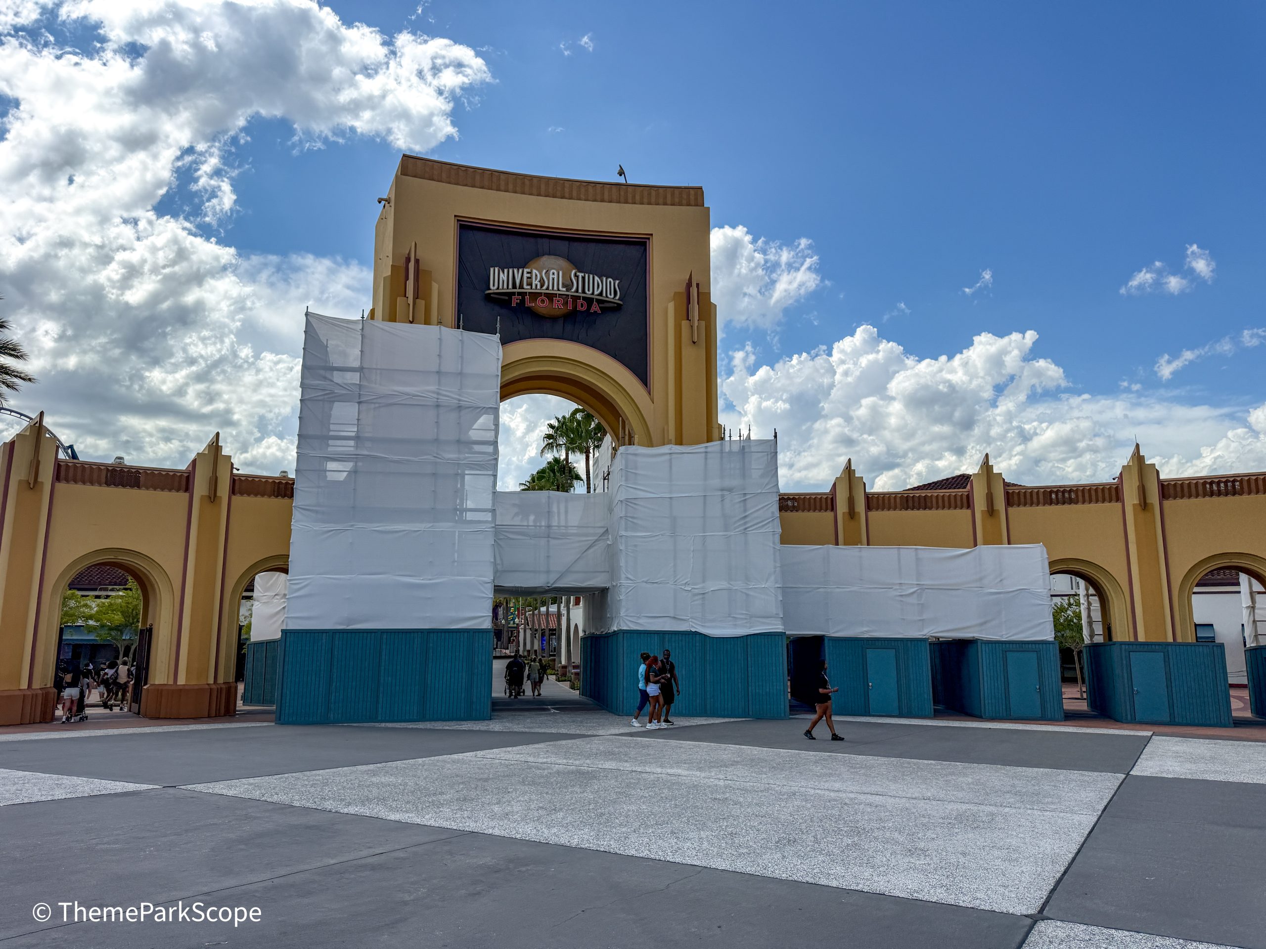 Construction Continues at Universal Studios Florida’s Entrance Just Days Before HHN 35