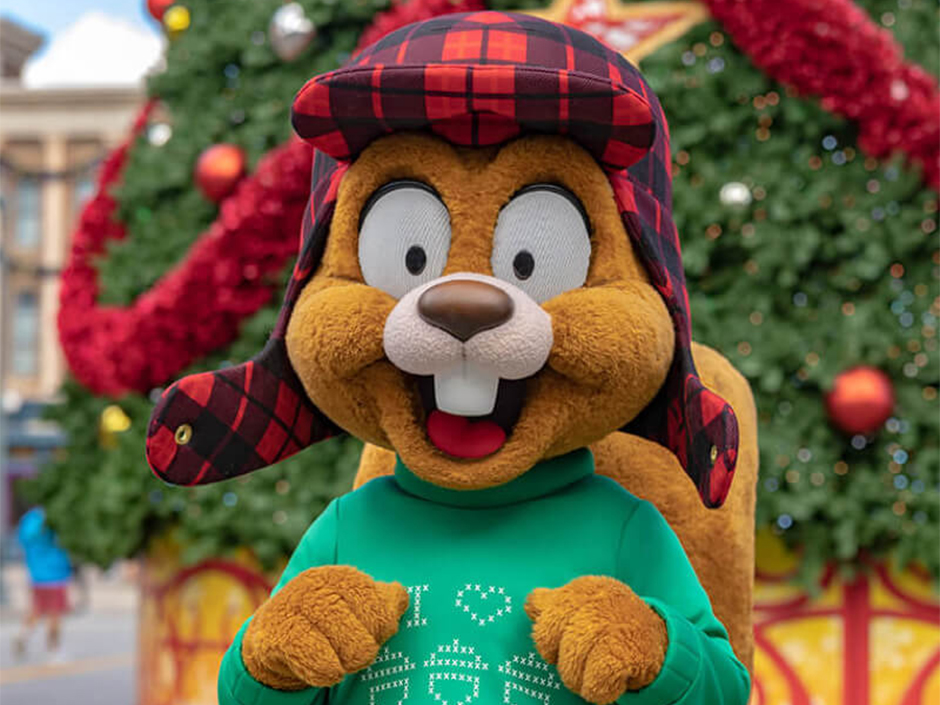 Universal Orlando Teases a UOAP Exclusive Holiday Button, and You’ll Go Nuts Guessing Who It Is
